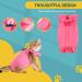 Avont Katzenbody Recovery Suit for Cats - Post-Op Mode Spay & Castration Protection - Leak & Wound Care - Medium Rose Pink - Buy Online on GoSupps.com