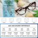 MARE AZZURO Cat Eye Reading Glasses Women Retro Cute Readers - Brown 1.75 x Magnification - Buy Online on GoSupps.com