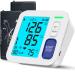 Blood Pressure Monitors for Home Use 9-17'' & 13-21'' Extra Large Blood Pressure Cuff Upper Arm Oversized Operation Button &Large Backlit LCD Automatic BP Machine with USB Cable and 4 AAA Batteries Large & X-Large Cuff