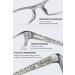 Buy Lanomi 3 Pair Small Reading Glasses with Blue Light Filter - Color Block Floral Patterns - Rectangular Shape - Light Spring Hinge - Visual Aid for Men & Women - Starch Gray 1.5x - International Shipping Available - Buy Online on GoSupps.com