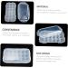 BUGUUYO Box Plastic Trays Food Trays Clear Plastic Egg Holder Egg Dispenser Egg Carton Crisper Multi-Layer White 32x18cm - Buy Online on GoSupps.com