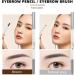 FOYTOKI 2pcs Brown Eyebrow Pencil Makeup Pencils Waterproof Eyebrow Pen Abs (shell) Cosmetic Tool - Buy Online on GoSupps.com