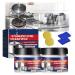 Stainless Steel Clean Wax Magical Nano-Technology Stainless Steel Cleaning Paste Stainless Steel Cleaner And Polish 3 In 1 Stainless Steel Wax Cleaner for Grease Sink Oven (2 Pcs)