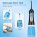 TUREWELL FC1592 Water Flosser for Teeth - Cordless, 300ML Water Tank, Portable Oral Irrigator, IPX7 Waterproof, 3 Modes, 4 Jet Tips - Black - Buy Online on GoSupps.com
