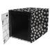Morezi Dog Crate Cover for Wire Crates, Heavy Nylon Waterproof, Fits Most 30" inch Dog Crates, Easy to Put On, Take Off, and Adjust - Cover only - Black - Medium 30-Inch Black Paw