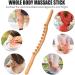 Premium Gua Sha Wooden Stick - Multifunctional Massage Tool with 10 Pearls | Natural Wood Rolling Massage Device for Relaxation - Buy Online on GoSupps.com