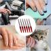 6 Pack Stainless Steel Nail Files for Natural Nails - Curved Sharp Pointed Tip, Non Slip Handle - Manicure Pedicure Toenail Set - Buy Online on GoSupps.com