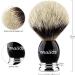 Premium Absbas Wet Shaving Set - Pure Roof Hair Brush Silver Spitz Stand & Fusion Safety Razor Gift Set for Men - Buy Online on GoSupps.com