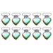 GfRGFH Metal-Herz-Schnuller-H str ger clips metal-heart-pacifier clips colorful rust protection coating braces carrier clips for teething of small children 10 pieces