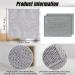 Multipurpose Wire Dishwashing Rags for Wet and Dry Wire Mesh Knit Cleaning Cloth Non Scratch Wire Dishcloth Reusable Kitchen Cleaning Cloth (10PCS Double Silver-2(20 * 20)) 10PCS Double Silver-2(20*20) - Buy Online on GoSupps.com