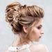 Rose Gold Wedding Hair Comb Set - Pearl Crystal Bridal Accessories for Women and Bridesmaids - Pink Flower Rhinestone Head Pieces - Buy Online on GoSupps.com