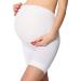 Be Mammy Women's Maternity Shorts 06 15 L White