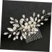 Ipetboom Bridal Headwear Hair Side Comb Wedding Hair Pin Bridal Hairpiece Decorative Hair Comb Wedding Bridal Headdress Wedding Hair Clip The Flowers White Metal Accessories Bride - Buy Online on GoSupps.com