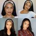 18 Inch Brazilian Virgin Human Hair Headband Wig for Black Women - 150% Density, Natural Color - Glueless, None Lace Front - Straight Hair - Buy Online on GoSupps.com