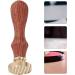 Outil de Pressage pour Fard Paupi res 1 Pi ce Tampon Motif Rond Manche en Bois Naturel Joint Tridimensionnel Transparent Accessoire Maquillage DIY pour Blush et Poudre - Buy Online on GoSupps.com