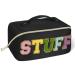 Aucuu Premium Nylon Cosmetic Bag Travel Bag Large Capacity Layered Cosmetic Bag Zipper Bag Portable Travel Organizer Multifunctional Waterproof Bag Easy to Carry - Gift for Women (Black) #19 Black-19