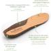 Zederna Orthofresh Orthopedic Insoles for Men | Anti-Sweat & Odor Control | Cedar Wood & Cork Inserts | Size 41-44 | Healthy Running Comfort - Buy Online on GoSupps.com