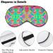 Vintage Hand Drawn Rainbow Tie Dye Sleep Mask | Adjustable Eye Shades for Women | Comfortable Elastic Strap - Buy Online on GoSupps.com