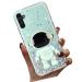 Tivenfezk Nadoli for Samsung Galaxy A13 5G astronaut Hidden Stand Cap caricature glitter stand soft silicone bling transparent protective cover samsung galaxy a13 5g green