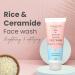 Rice & Ceramide Korean Glass Skin Face Wash | Hydrating Cleanser for Dry Sensitive & Combination Skin | Paraben & SLS Free | 100ml - Buy Online on GoSupps.com
