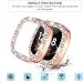 [2-Pack] Tensea Bling Protector Case for Fitbit Versa 3 & Fitbit Sense - Black/Rose Gold Diamond Frame Cover for Women - Buy Online on GoSupps.com
