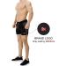 BROKIG Men's 5 Gym Bodybuilding Shorts - Lightweight Running Workout Shorts with Pockets, Elastic Waistband - Classic Black (Medium) - Buy Online on GoSupps.com