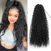 30inch Long Corn Curly Wave Drawstring Ponytail Synthetic High Puff Ponytail Hair Pieces With Comb Clip in Black Wavy Ponytail Clip in Hair Extensions (1B) 30 Inch (Pack of 1) #1B