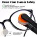 Glasses Cleaning Kit - Anti Fog Wipes & Lens Cleaner Spray with Microfiber Cloth | Eye Glass Repair Kit with Screws & Screwdriver | Portable Eyeglass Cleaner Tool - Light Black - Buy Online on GoSupps.com