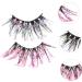 FRCOLOR 6 Pairs Fake Eyelashes Cosmetic Fake Lashes Colored Lash Adhesives False Eyelashes Segmented False Eyelashes Glitter Lashes Glitter Eye Lashes Faux Lashes Christmas Miss Fiber - Buy Online on GoSupps.com