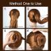 80pcs Brown Invisible Hair Bun Net Set - Teenitor Elastic Edge Mesh Hair Nets with U Shape Bun Pins and Hair Bands for Girls and Women - Buy Online on GoSupps.com
