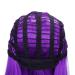 HANNE Ombre Black to Purple Shoulder Length Bob Wig for Women - Short Straight Hair Bob Wigs in Ombre Purple - Buy Online on GoSupps.com