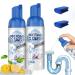 YugouDrain Cleaner Get Out Foaming Drain Cleaner Yu-gou Foam Drain Cleaner Powerful Sink and Drain Cleaner Foam Clog Remover for Kitchen Drain (2pcs)