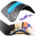 Astralgrip back massage device with a massage point multi-stage back massage device back stretcher for the upper and lower lumbar spine in the event of herniated disc scoliosis sciatica