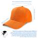 Aomig Unisex Baseball Cap - Adjustable Sun Protection Cap for Men & Women - Outdoor Running Tennis Golf Travel (Orange) - Buy Online on GoSupps.com