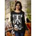 G and PL Halloween Women's Maternity Top Long Sleeve Funny Costume - Black Skeleton (S-XXL) - Buy Online on GoSupps.com