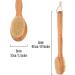 Attaga Back Brush with Massage Function - Ergonomic Long Wooden Bathing Brush for Dry Skin & Exfoliation - Buy Online on GoSupps.com