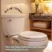 Framendino 4 Pack Black Funny Reminder Toilet Seat Decal Sticker Set for Bathroom - Buy Online on GoSupps.com
