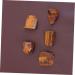 KOMBIUDA Rock Mineral 5pcs Tigers Tigers Eye Stone Eye Gemstone African Decor Natural Tiger's Eye African Gemstone Rock As Shown Size 2 - Buy Online on GoSupps.com