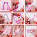 Nail Templates (600 pcs) | Self-Adhesive Gel Nail & Extension Stencils - Golden & Pink | Perfect for Artificial Fingernail Modeling - Buy Online on GoSupps.com