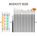 Hanyoushengvance 20pcs Nail Art Design Tools - 15pcs Black Painting Brushes Set with 5pcs Nail Dotting Pens - Buy Online on GoSupps.com