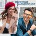 Vjuysw Blue Light Filter Glasses - 2PC Gaming & Computer Eye Protection Reduces Fatigue & Improves Sleep - Unisex Blue Light Blocking Slim Design - Buy Online on GoSupps.com