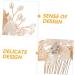 FOYTOKI Gold Leaf Side Comb Hair Comb Bridal Hair Clips Comb for Bridesmaid Comb Clips for Hair Leaf Hair Accessories Hair Side Comb for Women Girl Headpieces for Wedding Women Hair Pin - Buy Online on GoSupps.com