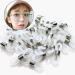 Adjustable Rubber Eyeglass Chain Ends - 40-Piece Set in White and Silver - Buy Online on GoSupps.com