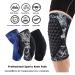 Topeter XL Padded Knee Brace Support - Compression Leg Sleeves with Crash Cushion for Hiking & Mountaineering - 1 Pair (Black - Buy Online on GoSupps.com