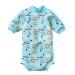 Splash About Happy Nappy Wetsuit with Reusable Swim Nappy Noah's Ark 6-14 Months