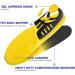 Plantar Fasciitis Relief Shoe Insoles - Arch Support Gel Inserts for Flat Feet & Heel Pain - Men's 8.5-9 Women's 9-9.5 - Buy Online on GoSupps.com