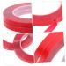 NUOBESTY 4 Rolls Transparent Double-sided Tape Press on Nails Adhesive Nail Art Showing Tape Hanging Poster Tape Nail Display Holders Rug Tape No Trace Color Card Red No Substrate Acrylic - Buy Online on GoSupps.com
