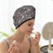 Hair Towel Wrap for Quick Drying | Button Towel Turban & Head Towel - Hedgehogs and Flowers Design - Buy Online on GoSupps.com