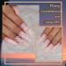 Florry Coffin Pink Rhinestone Extra Long Press on Nails 24Pcs - Luxury Acrylic Fake Nails for Women and Girls - Buy Online on GoSupps.com