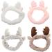 Beaupretty 4Pcs Reindeer Hairband - Festive Makeup Headband Christmas Hair Accessories for Girls & Women | International Shipping - Buy Online on GoSupps.com